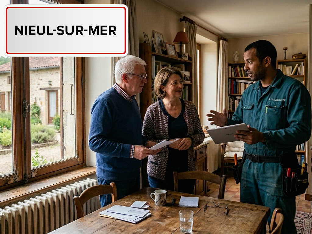 Installation de pompe à chaleur à Nieul-sur-Mer (17137) en Charente-Maritime